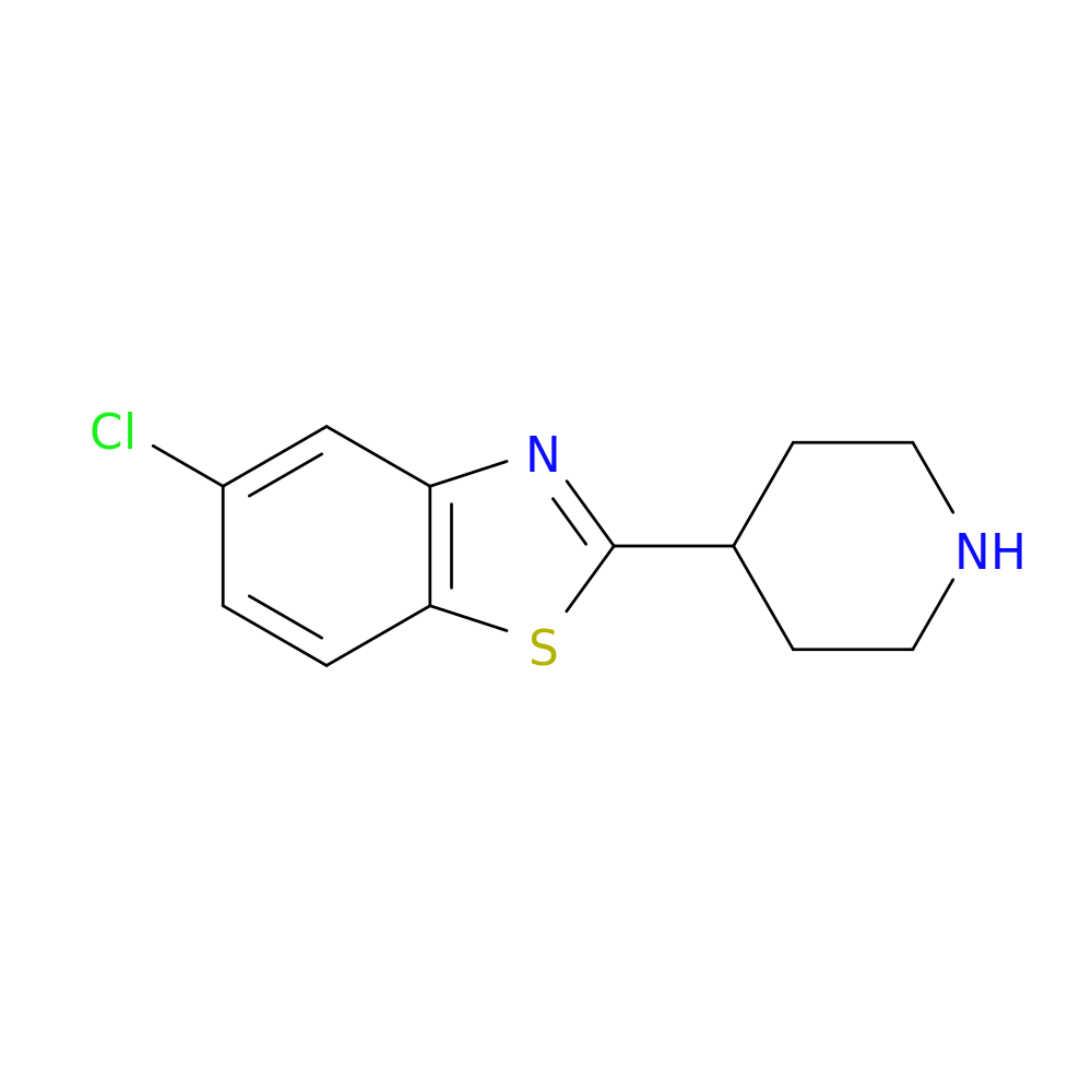5-chloro-2-(piperidin-4-yl)-1,3-benzothiazole