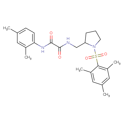 N'-(2,4-dimethylphenyl)-N-{[1-(2,4,6-trimethylbenzenesulfonyl)pyrrolidin-2-yl]methyl}ethanediamide