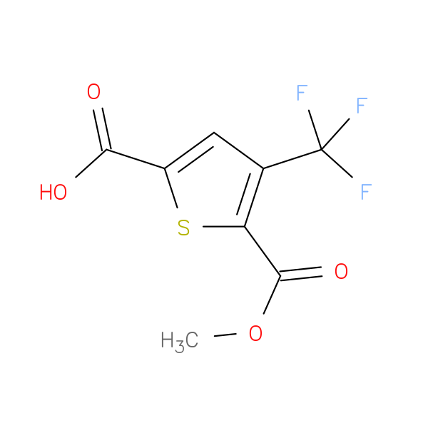 5-(methoxycarbonyl)-4-(trifluoromethyl)thiophene-2-carboxylic acid