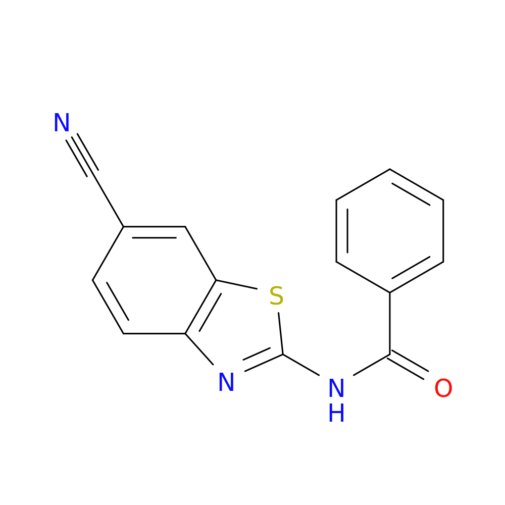 N-(6-cyano-1,3-benzothiazol-2-yl)benzamide