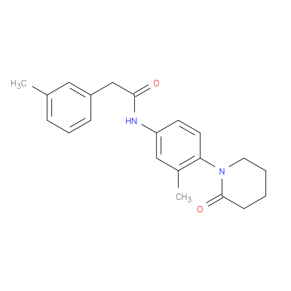 N-[3-methyl-4-(2-oxopiperidin-1-yl)phenyl]-2-(3-methylphenyl)acetamide