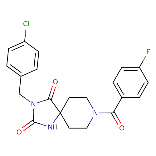 3-[(4-chlorophenyl)methyl]-8-(4-fluorobenzoyl)-1,3,8-triazaspiro[4.5]decane-2,4-dione