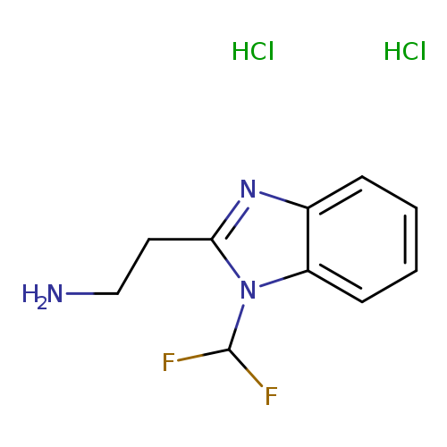 2-[1-(difluoromethyl)-1H-1,3-benzodiazol-2-yl]ethan-1-amine dihydrochloride