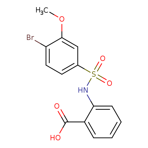 2-(4-bromo-3-methoxybenzenesulfonamido)benzoic acid