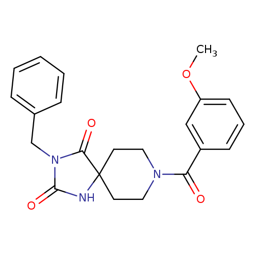 3-benzyl-8-(3-methoxybenzoyl)-1,3,8-triazaspiro[4.5]decane-2,4-dione