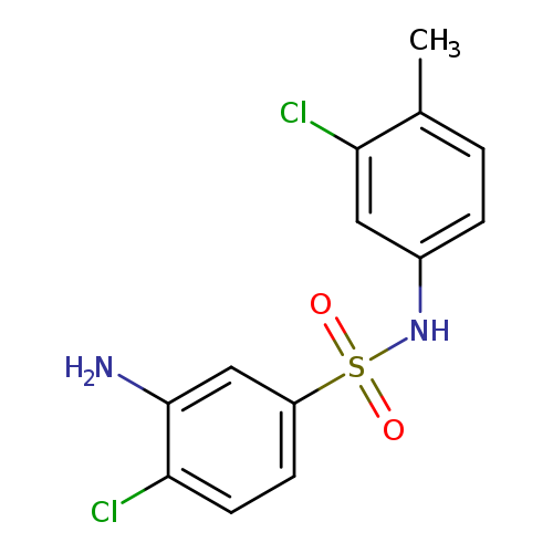 3-amino-4-chloro-N-(3-chloro-4-methylphenyl)benzene-1-sulfonamide