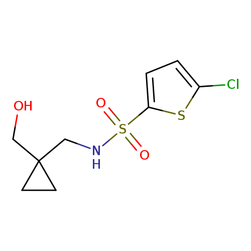 5-chloro-N-{[1-(hydroxymethyl)cyclopropyl]methyl}thiophene-2-sulfonamide