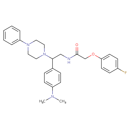 N-{2-[4-(dimethylamino)phenyl]-2-(4-phenylpiperazin-1-yl)ethyl}-2-(4-fluorophenoxy)acetamide