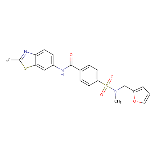 4-{[(furan-2-yl)methyl](methyl)sulfamoyl}-N-(2-methyl-1,3-benzothiazol-6-yl)benzamide