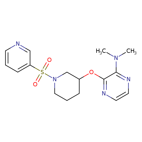 N,N-dimethyl-3-{[1-(pyridine-3-sulfonyl)piperidin-3-yl]oxy}pyrazin-2-amine