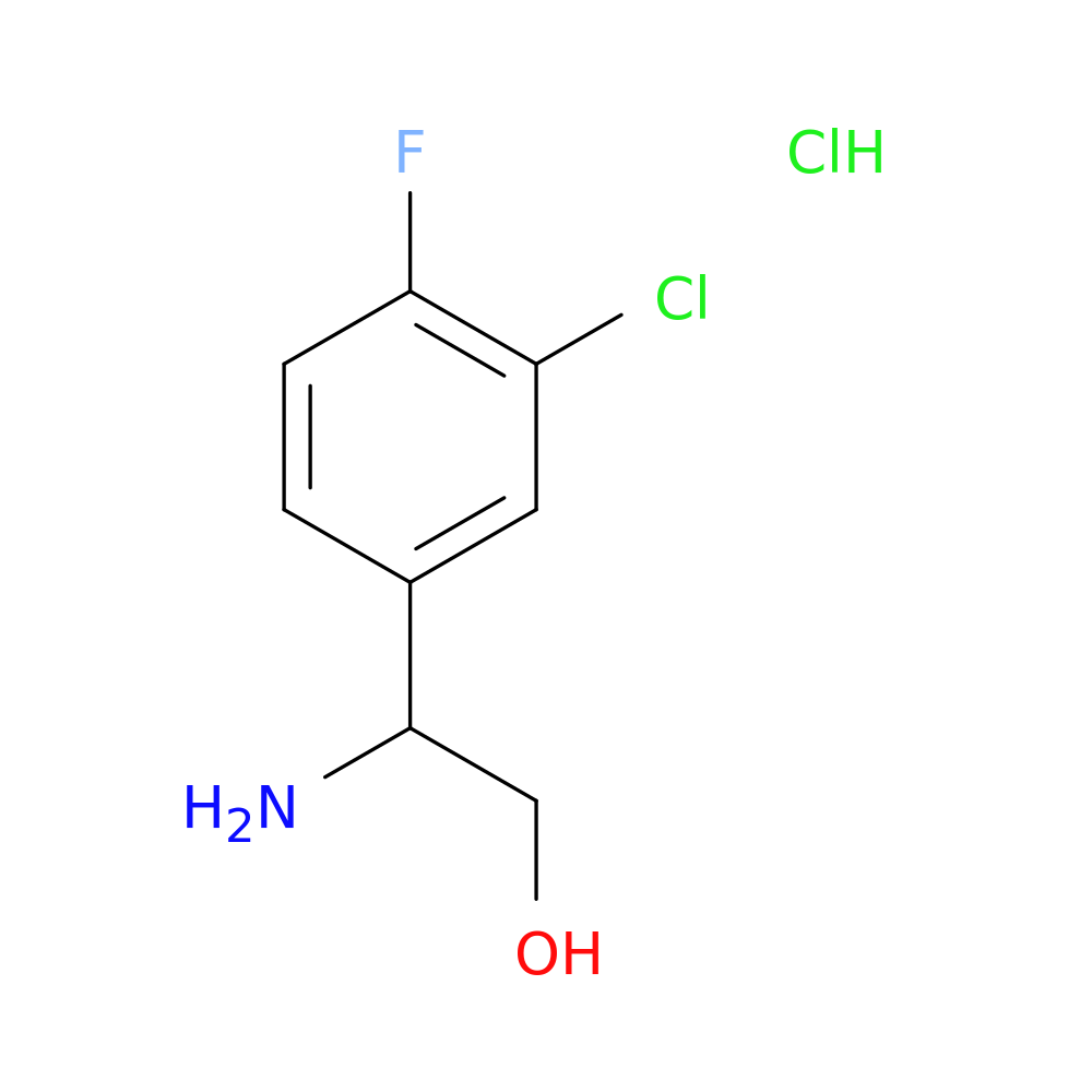 2-amino-2-(3-chloro-4-fluorophenyl)ethan-1-ol hydrochloride