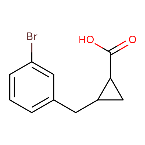 2-[(3-bromophenyl)methyl]cyclopropane-1-carboxylicacid,Mixtureofdiastereomers