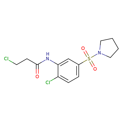 3-chloro-N-[2-chloro-5-(pyrrolidine-1-sulfonyl)phenyl]propanamide