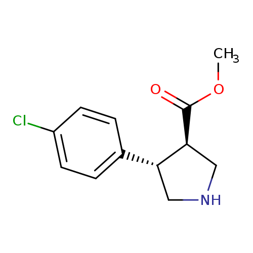Trans (+/-) 4-(4-chlorophenyl)pyrrolidine-3-methylcarboxylate, HCl
