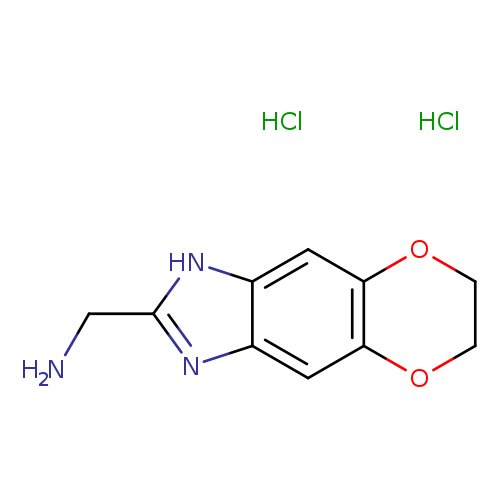 1-{10,13-dioxa-4,6-diazatricyclo[7.4.0.0,3,7]trideca-1(9),2,4,7-tetraen-5-yl}methanamine dihydrochloride