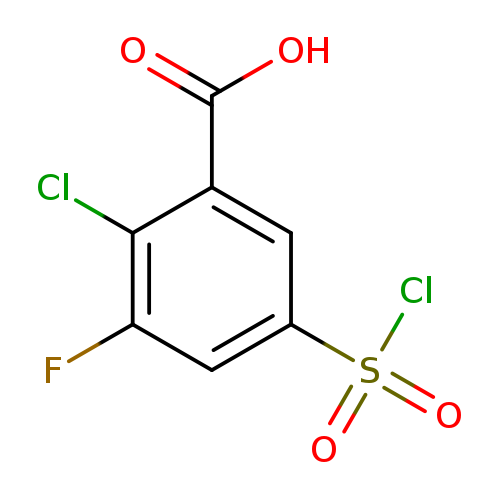 2-Chloro-5-(chlorosulfonyl)-3-fluorobenzoic acid