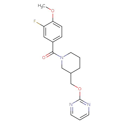 2-{[1-(3-fluoro-4-methoxybenzoyl)piperidin-3-yl]methoxy}pyrimidine