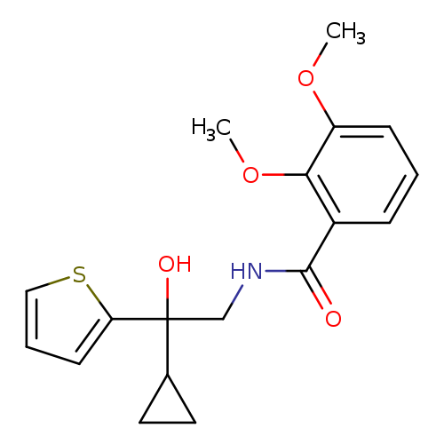 N-[2-cyclopropyl-2-hydroxy-2-(thiophen-2-yl)ethyl]-2,3-dimethoxybenzamide