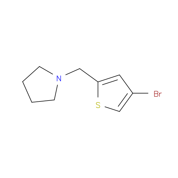 1-[(4-Bromothiophen-2-yl)methyl]pyrrolidine