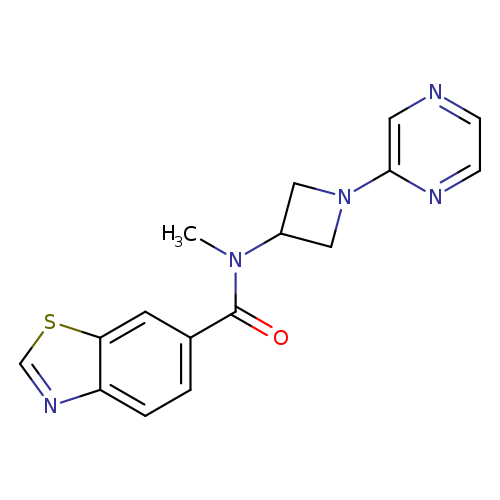 N-methyl-N-[1-(pyrazin-2-yl)azetidin-3-yl]-1,3-benzothiazole-6-carboxamide