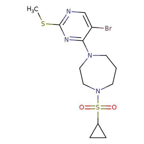 1-[5-bromo-2-(methylsulfanyl)pyrimidin-4-yl]-4-(cyclopropanesulfonyl)-1,4-diazepane