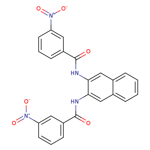3-nitro-N-[3-(3-nitrobenzamido)naphthalen-2-yl]benzamide