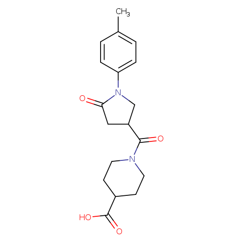 1-([1-(4-Methylphenyl)-5-oxopyrrolidin-3-yl]carbonyl)piperidine-4-carboxylic acid