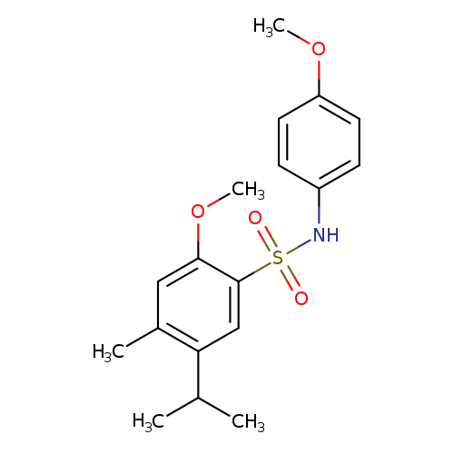 2-methoxy-N-(4-methoxyphenyl)-4-methyl-5-(propan-2-yl)benzene-1-sulfonamide