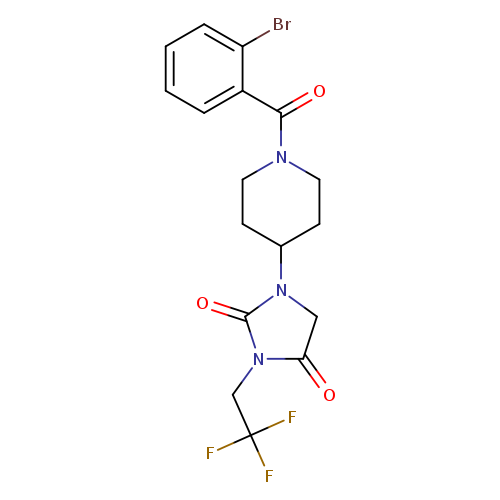1-[1-(2-bromobenzoyl)piperidin-4-yl]-3-(2,2,2-trifluoroethyl)imidazolidine-2,4-dione