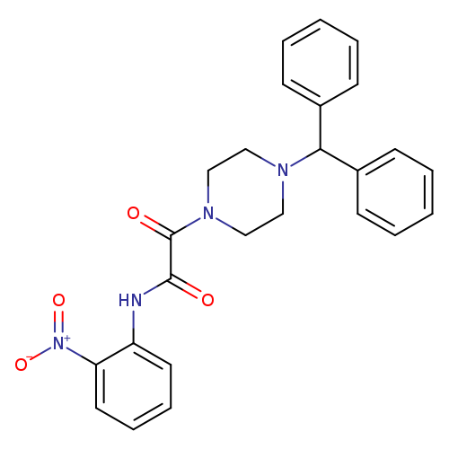 2-[4-(diphenylmethyl)piperazin-1-yl]-N-(2-nitrophenyl)-2-oxoacetamide