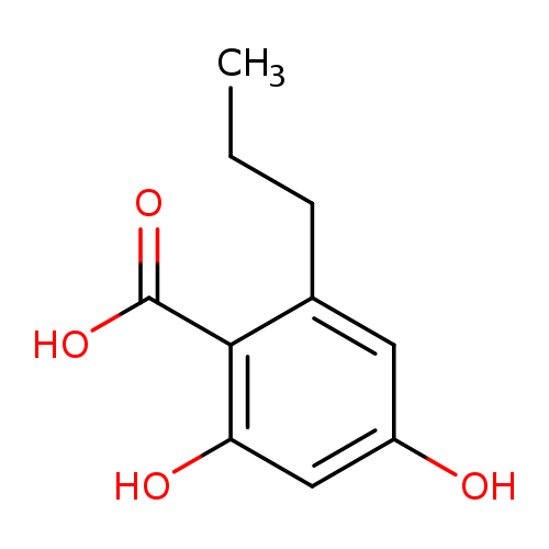 2,4-Dihydroxy-6-propylbenzoic acid