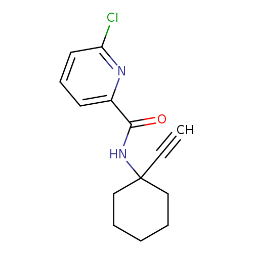 6-chloro-N-(1-ethynylcyclohexyl)pyridine-2-carboxamide