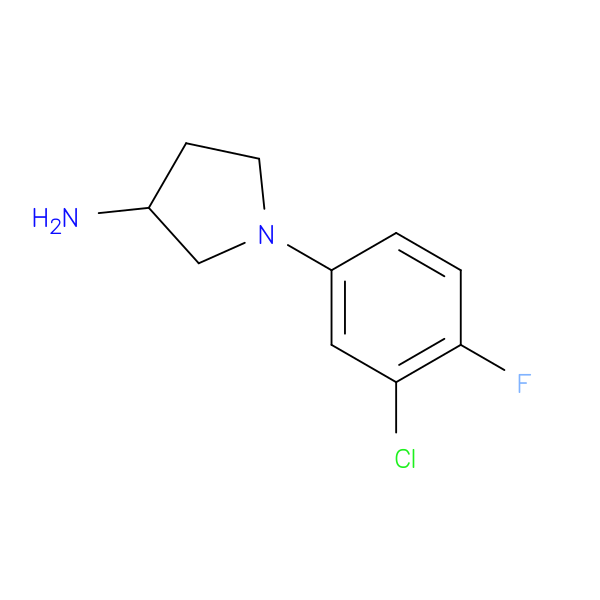 1-(3-chloro-4-fluorophenyl)pyrrolidin-3-amine