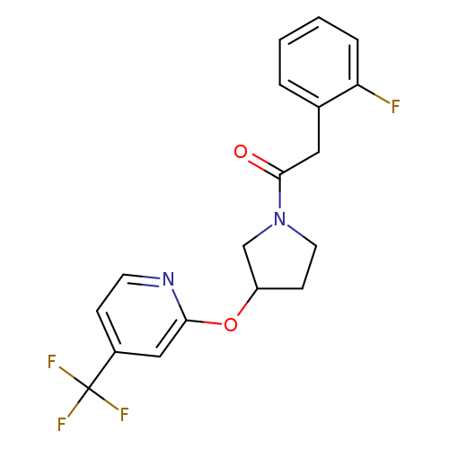 2-(2-fluorophenyl)-1-(3-{[4-(trifluoromethyl)pyridin-2-yl]oxy}pyrrolidin-1-yl)ethan-1-one