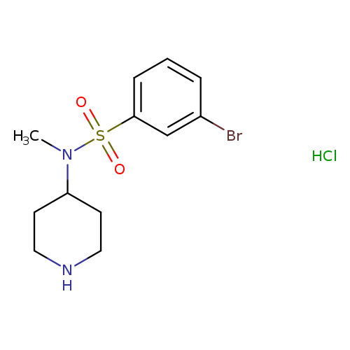 3-Bromo-N-methyl-N-piperidin-4-yl-benzenesulfonamide hydrochloride