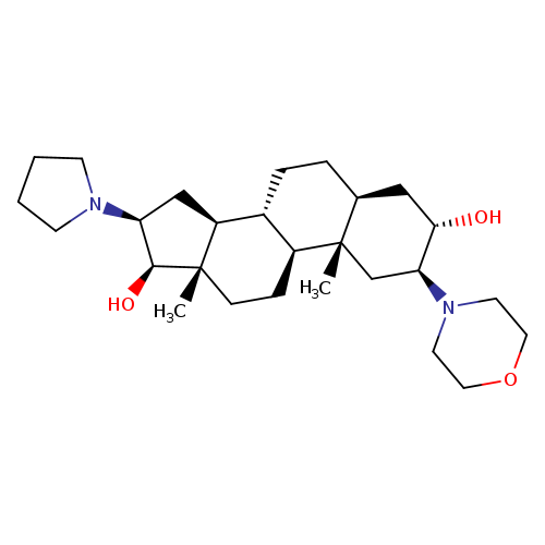 Androstane-3,17-diol, 2-(4-morpholinyl)-16-(1-pyrrolidinyl)-, (2β,3α,5α,16β,17β)-