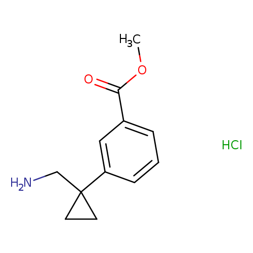 methyl 3-[1-(aminomethyl)cyclopropyl]benzoate hydrochloride