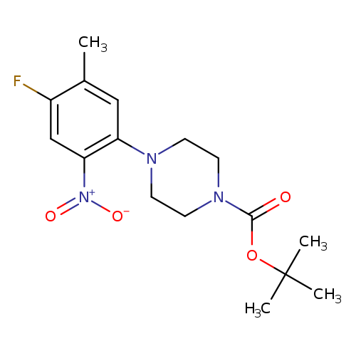 tert-butyl 4-(4-fluoro-5-methyl-2-nitrophenyl)piperazine-1-carboxylate