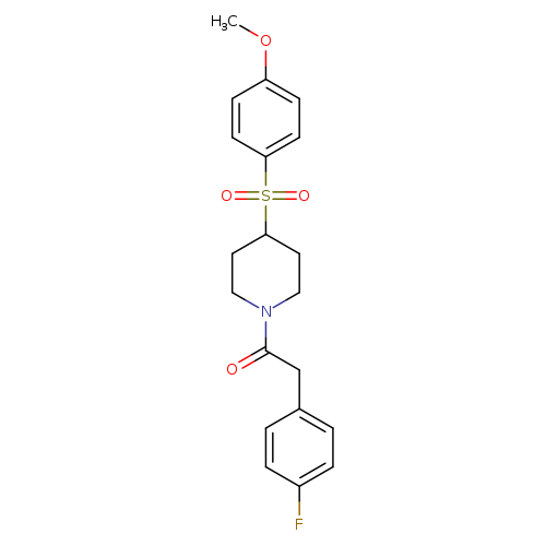 2-(4-fluorophenyl)-1-[4-(4-methoxybenzenesulfonyl)piperidin-1-yl]ethan-1-one