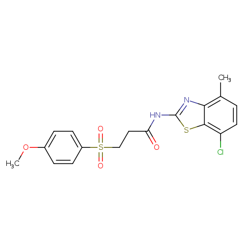 N-(7-chloro-4-methyl-1,3-benzothiazol-2-yl)-3-(4-methoxybenzenesulfonyl)propanamide