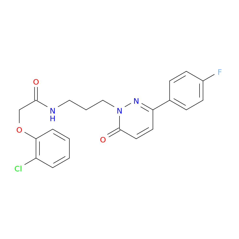 2-(2-chlorophenoxy)-N-{3-[3-(4-fluorophenyl)-6-oxo-1,6-dihydropyridazin-1-yl]propyl}acetamide
