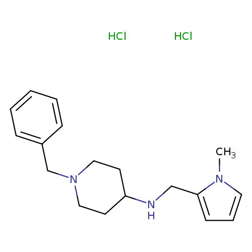 1-benzyl-N-[(1-methyl-1H-pyrrol-2-yl)methyl]piperidin-4-amine dihydrochloride