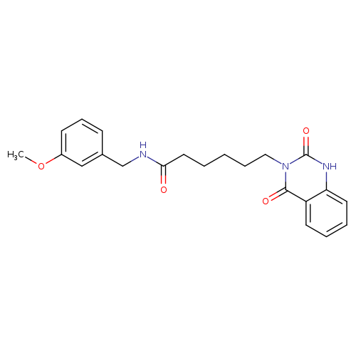 6-(2,4-dioxo-1,2,3,4-tetrahydroquinazolin-3-yl)-N-[(3-methoxyphenyl)methyl]hexanamide