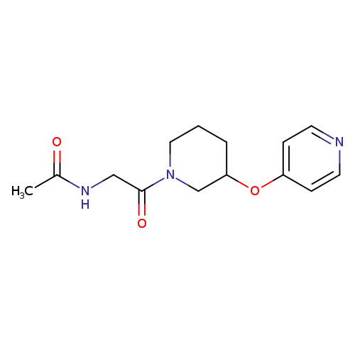 N-{2-oxo-2-[3-(pyridin-4-yloxy)piperidin-1-yl]ethyl}acetamide