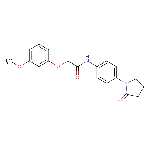 2-(3-methoxyphenoxy)-N-[4-(2-oxopyrrolidin-1-yl)phenyl]acetamide