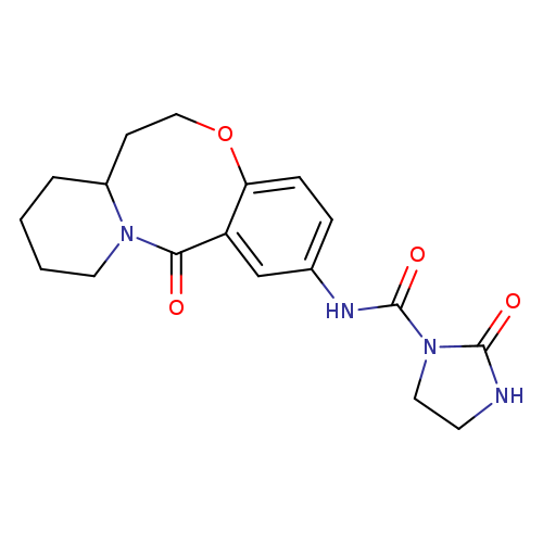 2-oxo-N-{2-oxo-9-oxa-1-azatricyclo[10.4.0.0^{3,8}]hexadeca-3,5,7-trien-5-yl}imidazolidine-1-carboxamide