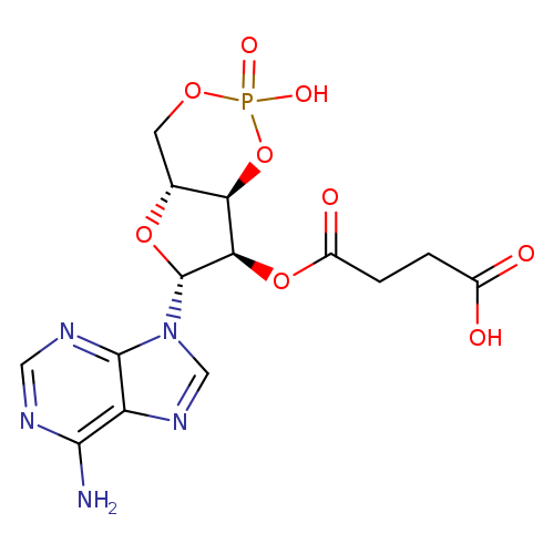 4-[[(4aR,6R,7R,7aR)-6-(6-aminopurin-9-yl)-2-hydroxy-2-oxo-4a,6,7,7a-tetrahydro-4H-furo[3,2-d][1,3,2]dioxaphosphinin-7-yl]oxy]-4-oxobutanoic acid