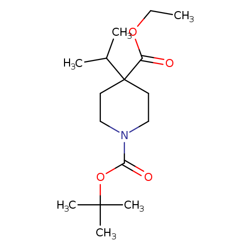 1,4-Piperidinedicarboxylic acid, 4-(1-methylethyl)-, 1-(1,1-dimethylethyl) 4-ethyl ester