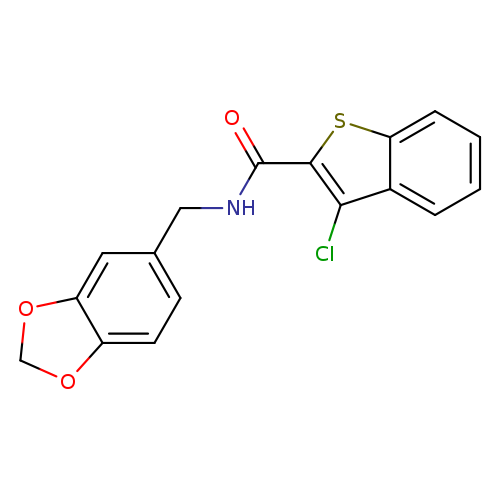 N-[(2H-1,3-benzodioxol-5-yl)methyl]-3-chloro-1-benzothiophene-2-carboxamide