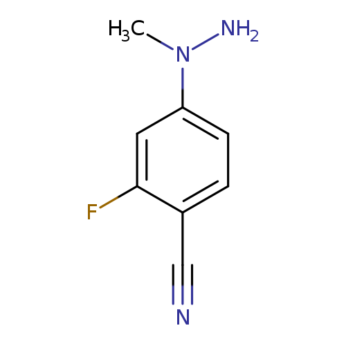 2-Fluoro-4-(1-methylhydrazin-1-yl)benzonitrile